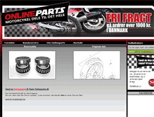 Tablet Screenshot of onlineparts.dk